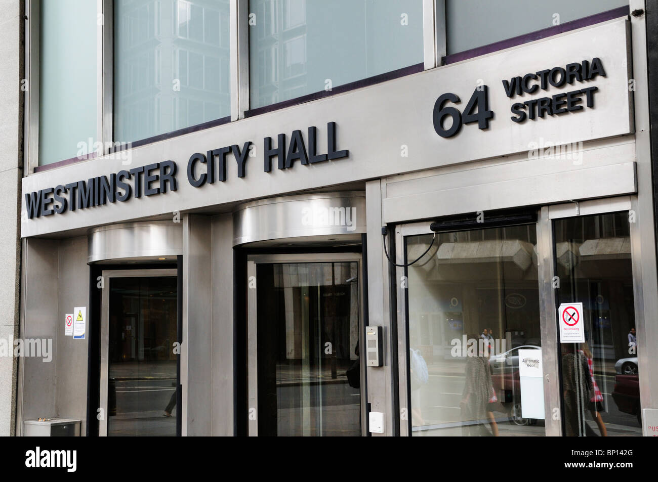 La città di Westminster Hall 64 Victoria Street, Westminster, London, England, Regno Unito Foto Stock