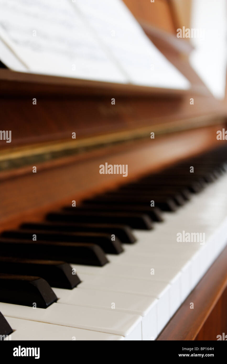 Il pianoforte in un salotto Foto Stock