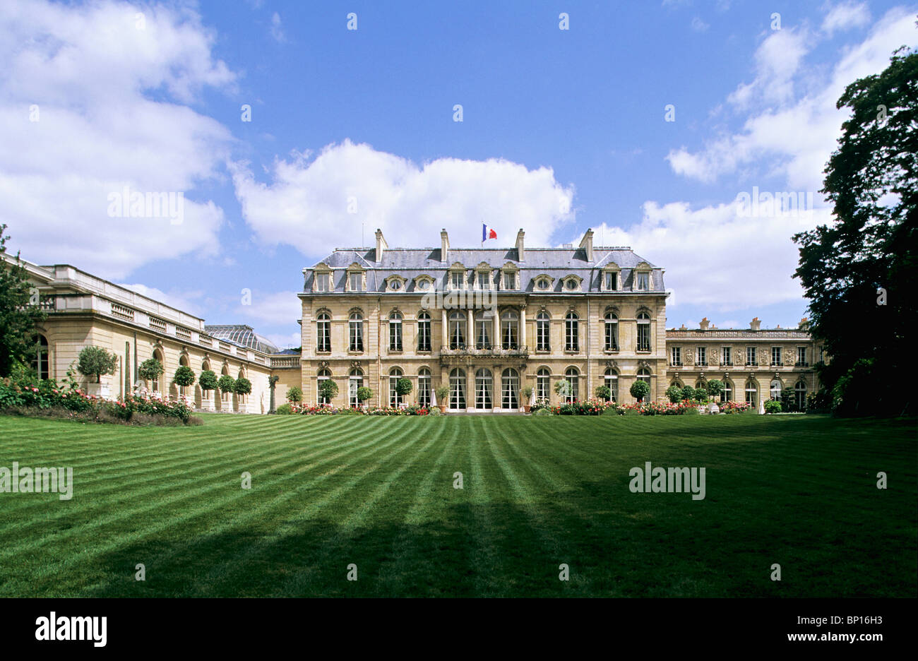 Francia, Parigi, Elysée Palace Gardens Foto Stock
