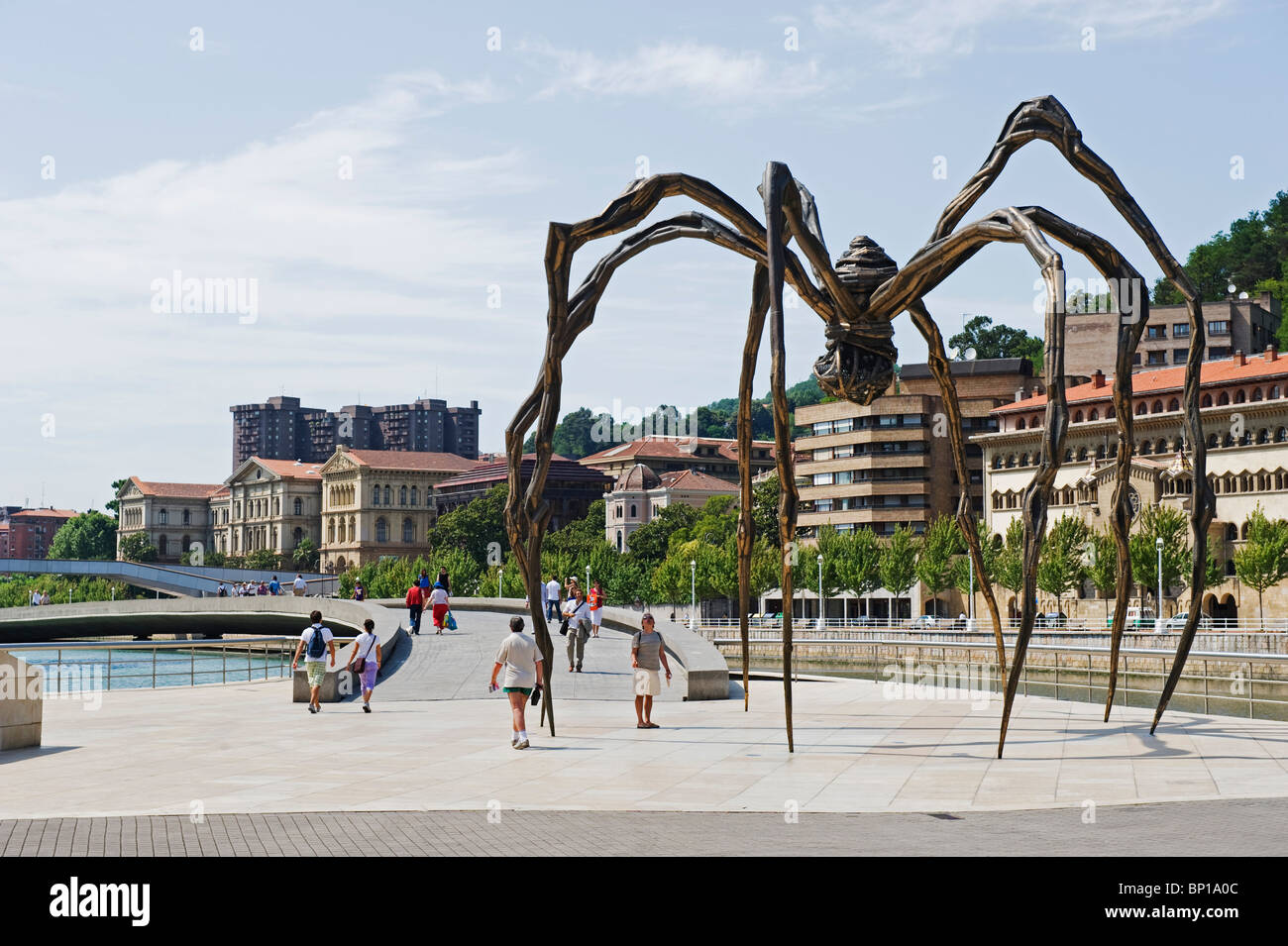 Spagna, Paesi Baschi, Bilbao, ragno gigante scultura di Louise Bourgeois Foto Stock