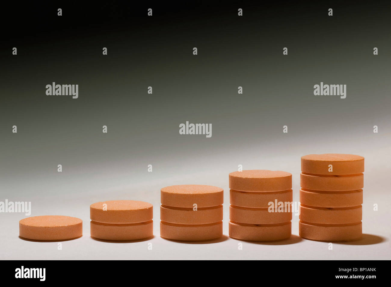 Compresse di vitamina C Foto Stock