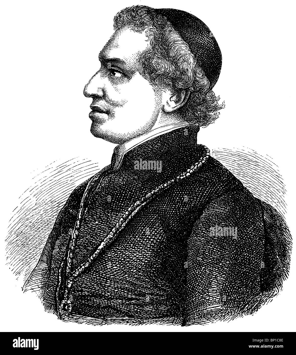 Giacomo Antonelli (1806 - 1876), Italiano cardinale diacono Foto Stock