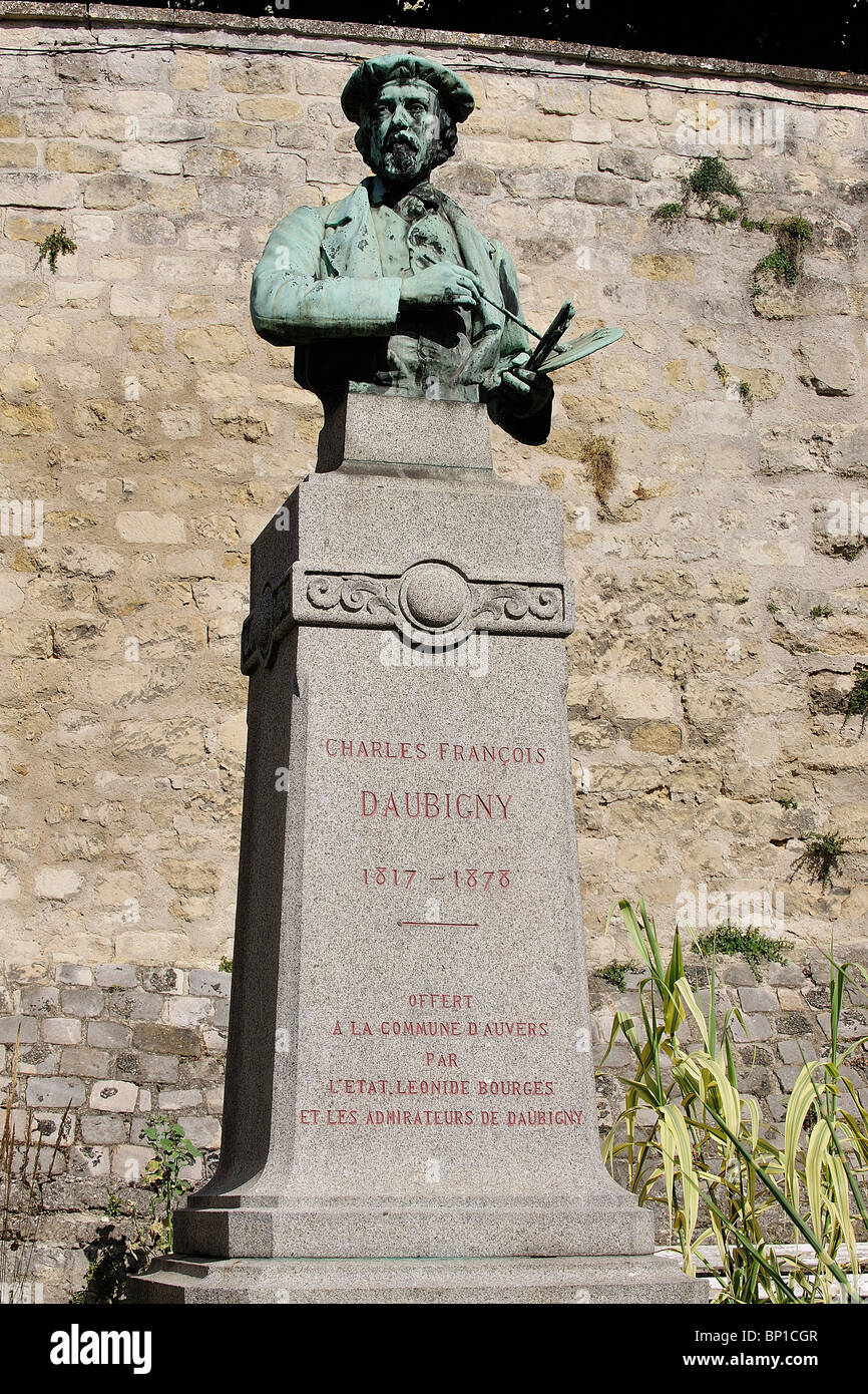 Francia, Val d'Oise, Vexin, Auvers sur Oise, Charles François Daubigny Foto Stock