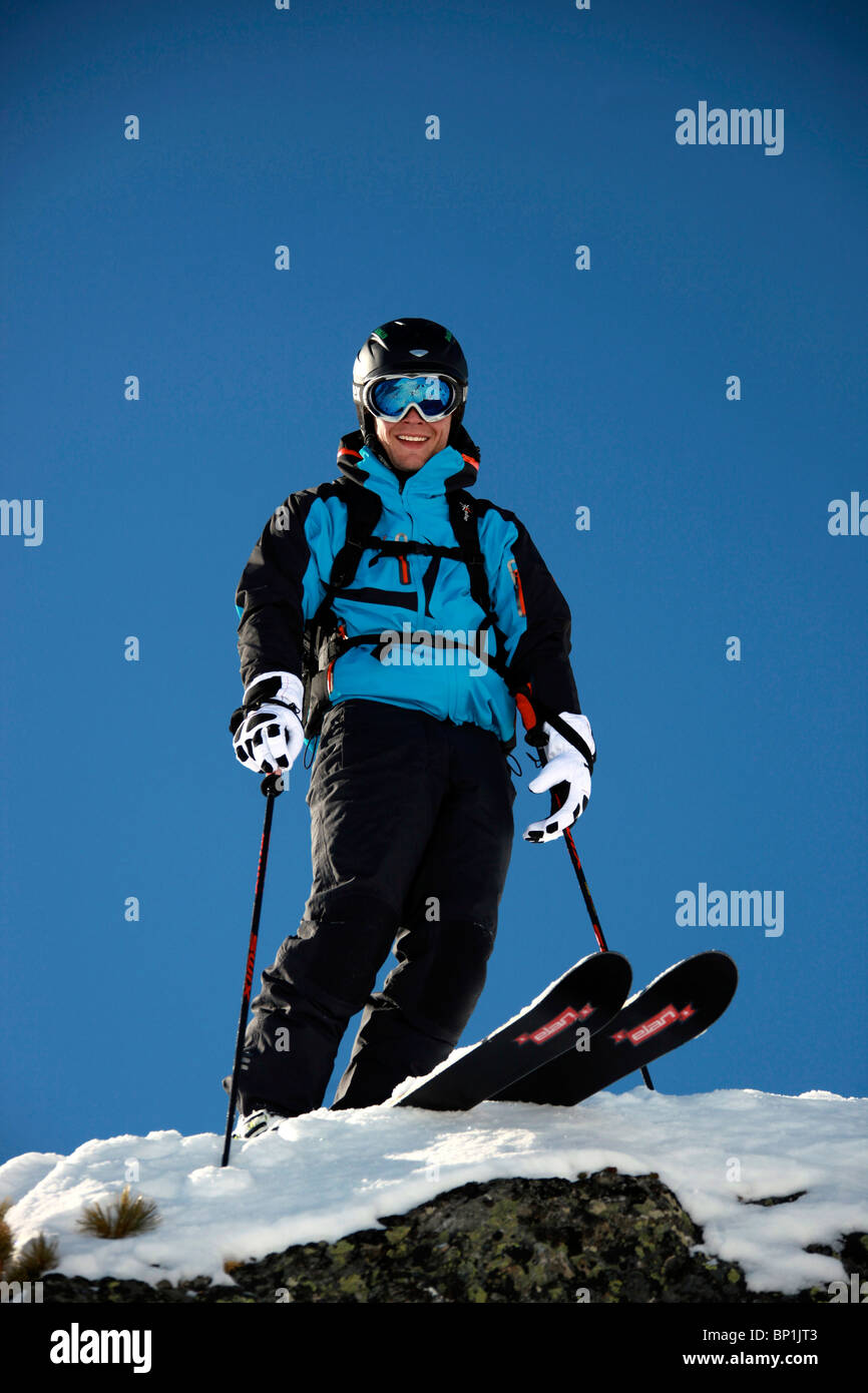 Francia, Alpi, Savoie, Courchevel, con rifiniture Foto Stock