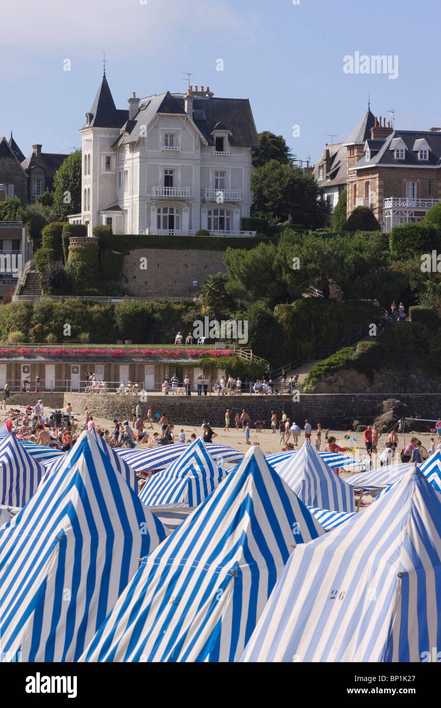Francia, Bretagna Ille et Vilaine, Dinard, spiaggia Foto Stock