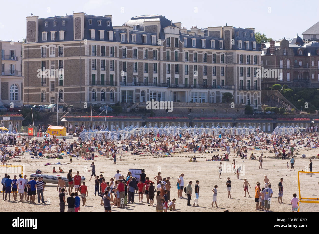 Francia, Bretagna Ille et Vilaine, Dinard, spiaggia Foto Stock