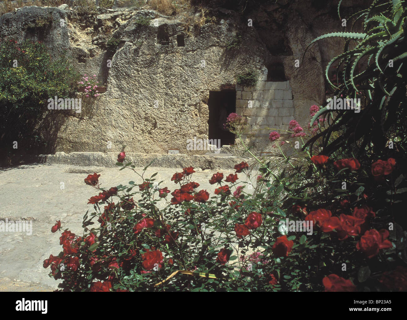 Tomba del giardino o il calvario secondo alcune tradizioni questo è il sito di sepoltura di Cristo al di fuori delle mura della città di Foto Stock