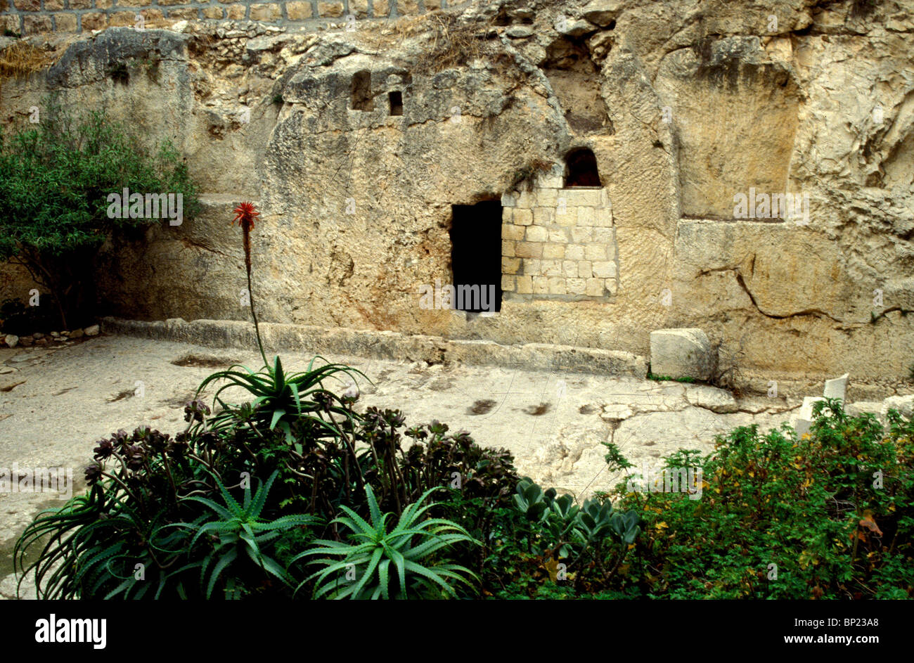 Tomba del giardino o il calvario secondo alcune tradizioni questo è il sito di sepoltura di Cristo al di fuori delle mura della città di Foto Stock