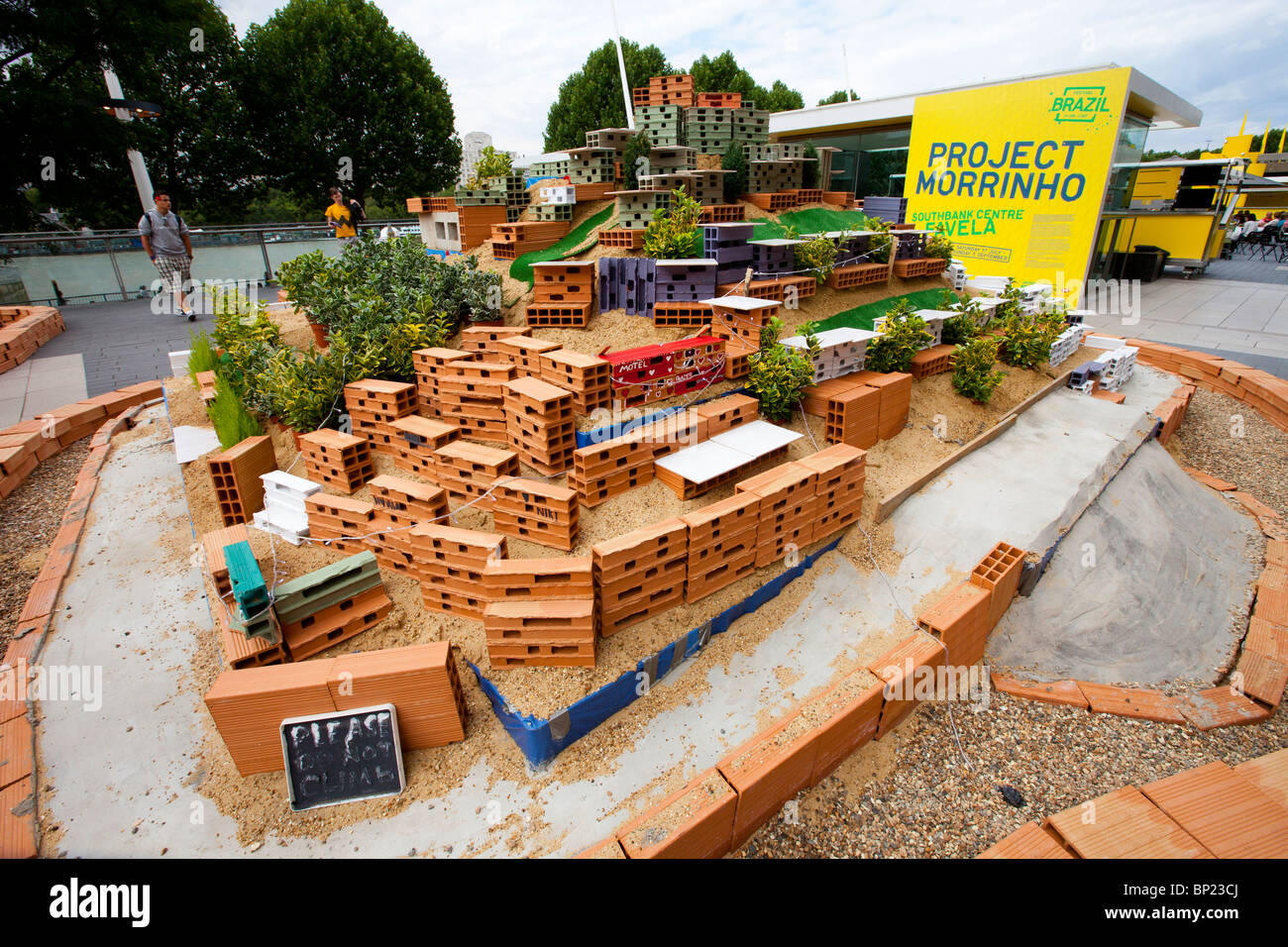 Progetto Morrinho al di fuori della Royal Festival Hall di Londra Foto Stock