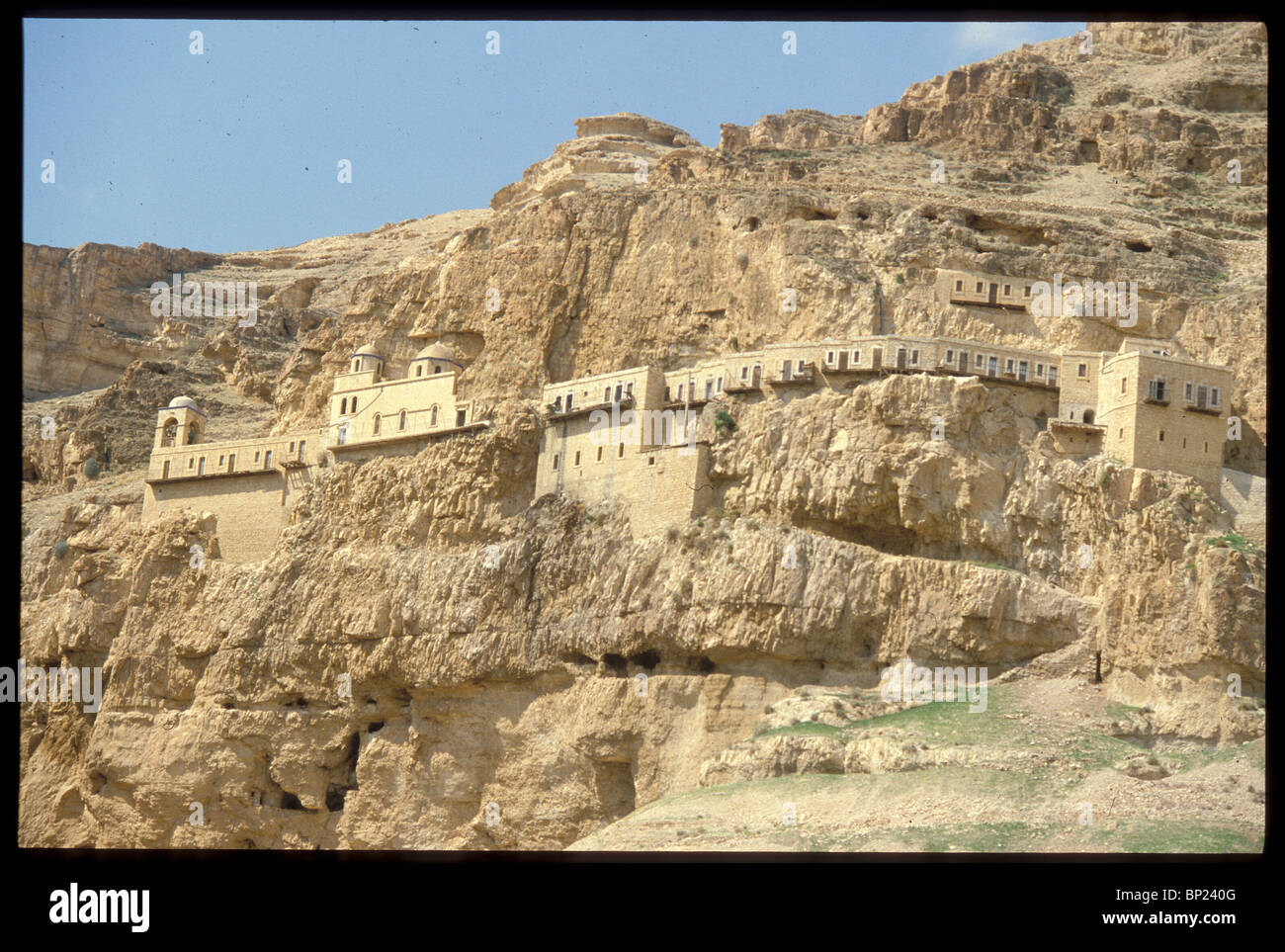 Monte della tentazione - nel deserto della Giudea vicino a Gerico secondo la tradizione questo è il luogo dove lo spirito Foto Stock