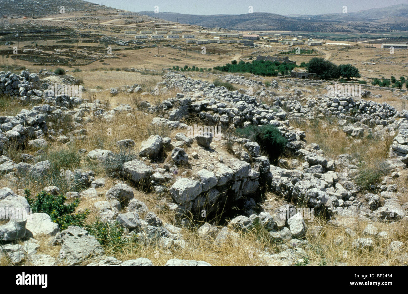 SHILOH - città israelita in cui Giosuè impostare il tabernacolo e l'arco di alleanza Josh. 18:1-10 22:12 Vista degli scavi Foto Stock