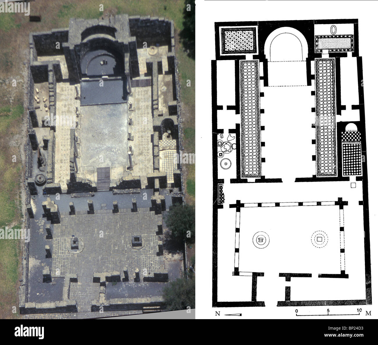 KURSI (Gerasa) - La Chiesa e il monastero costruito nel 5TH. C. sulla sponda orientale del Mare di Galilea dove il miracolo di del Foto Stock