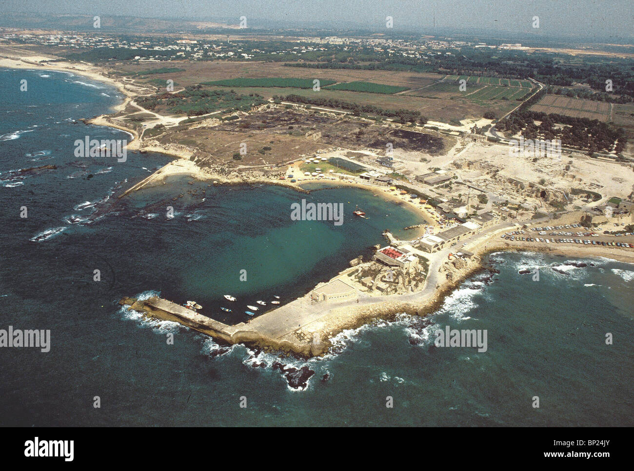 Cesarea (MARITIMA) - Principali Città portuale costruito dal re Erode negli anni 23 - 13 A.C. Esso è stato il romano MEWROPOLIS della Giudea come Foto Stock
