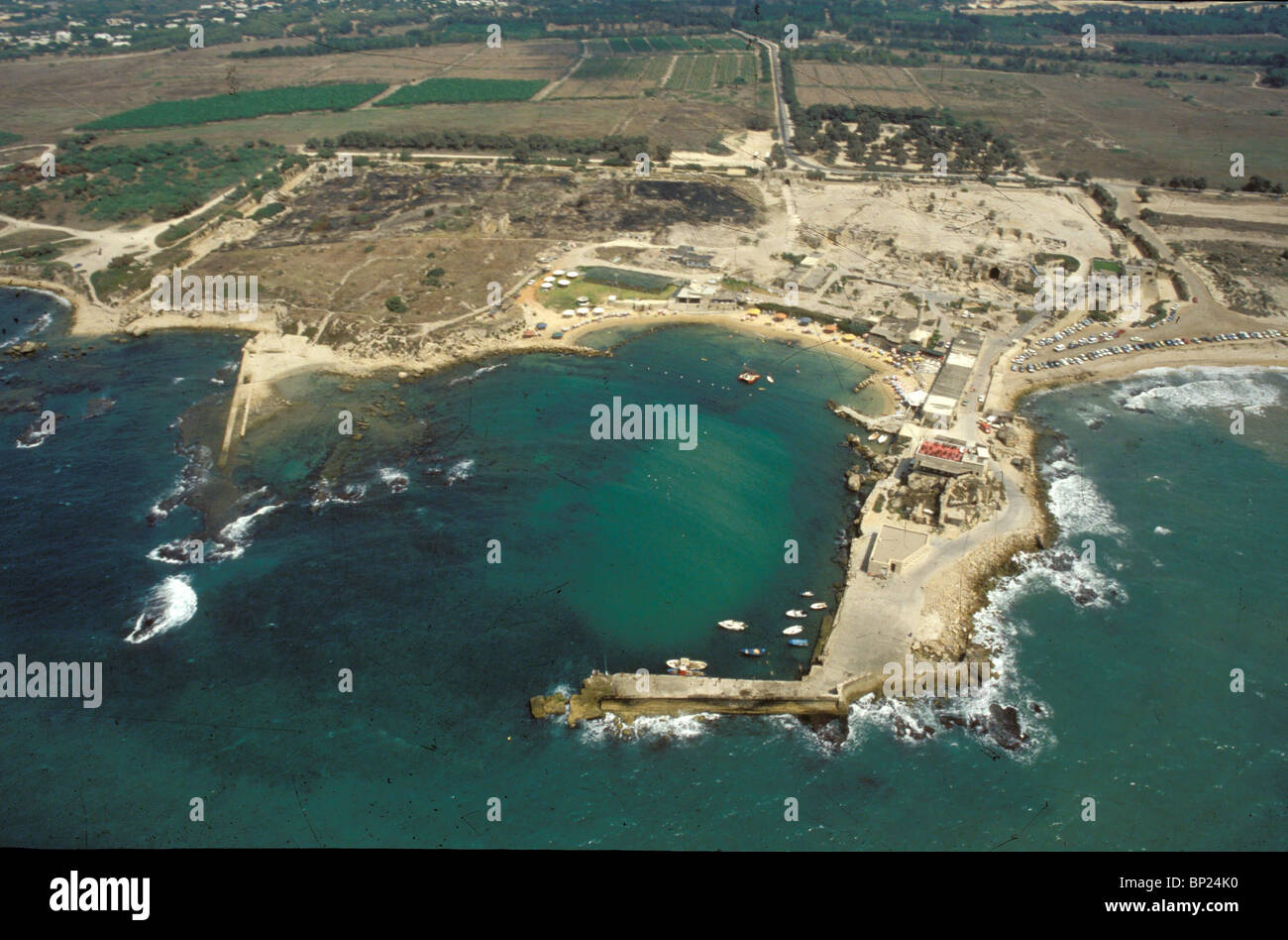 Cesarea (MARITIMA) - Principali Città portuale costruito dal re Erode negli anni 23 - 13 A.C. Esso è stato il romano MEWROPOLIS della Giudea come Foto Stock