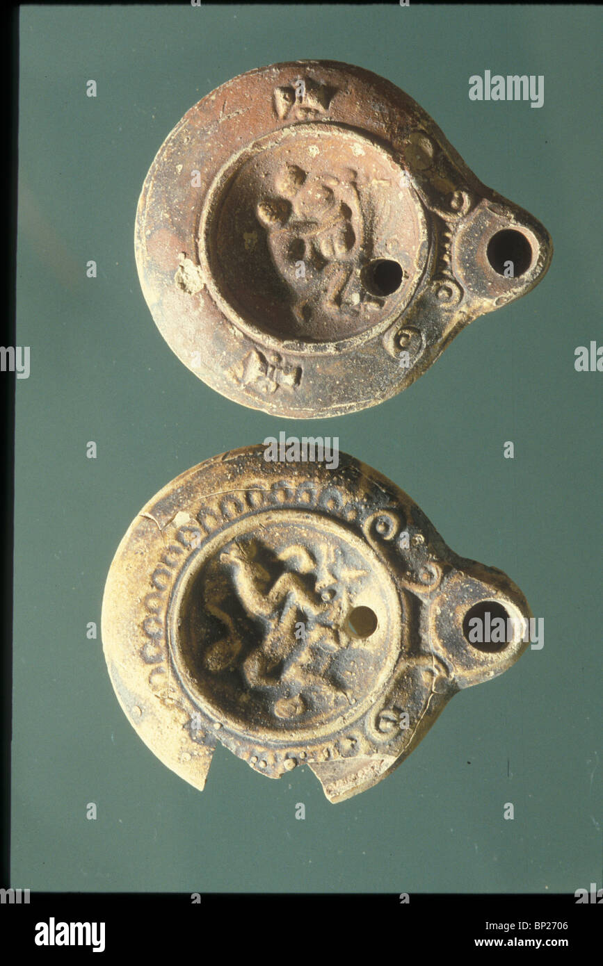 1331. Lucerne romane con scene PHORNOGRAPHIC Foto Stock