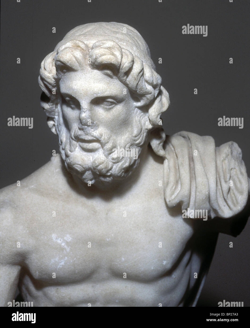 1572. Statua in marmo di Zeus Foto Stock