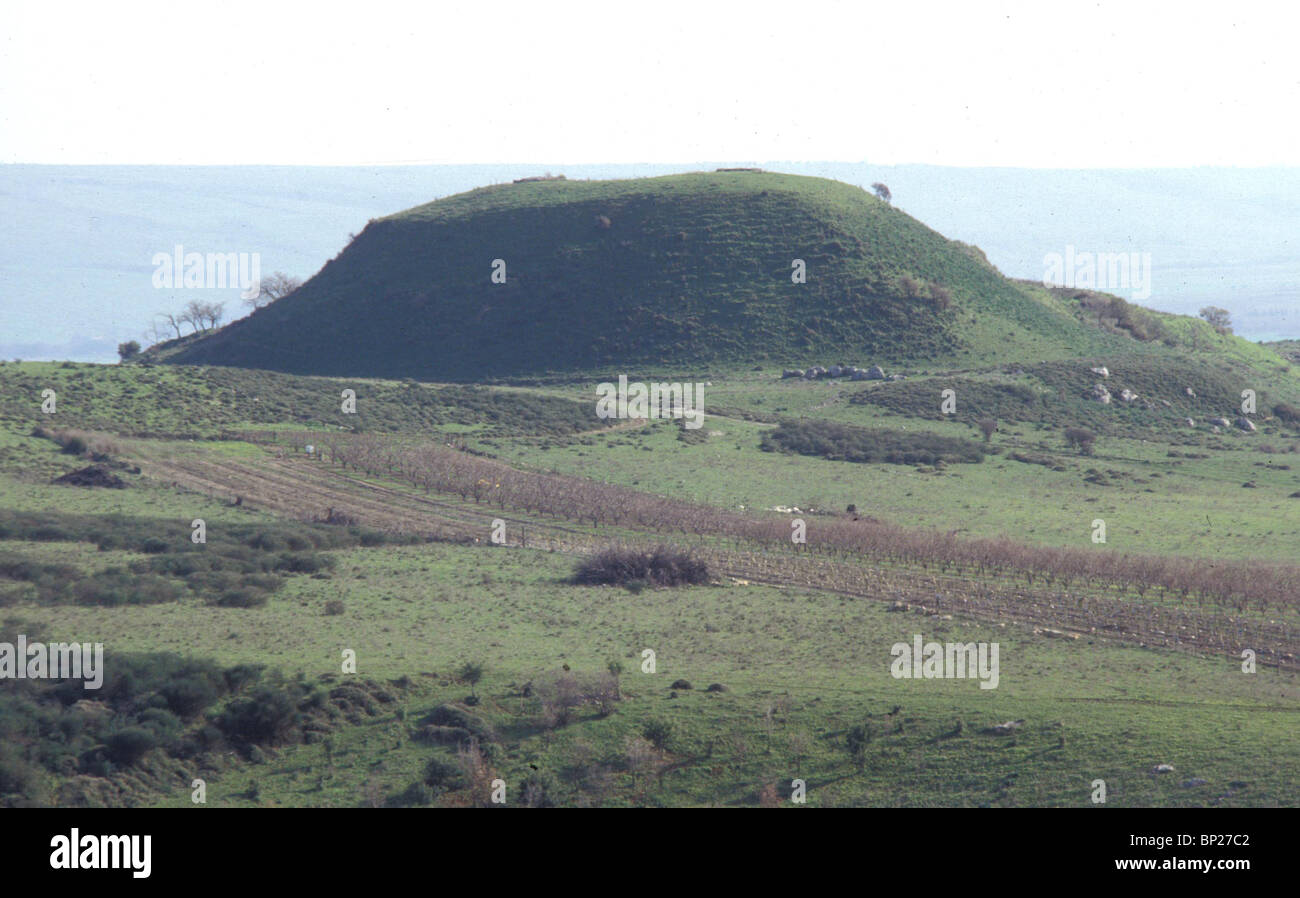 TEL ABEL BETH MAACHA - località nel nord della Galilea citato più volte nella Bibbia (2 SAM 20:14-15) catturata dal re BEN Foto Stock