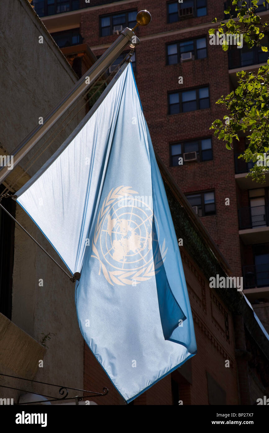 Bandiera delle Nazioni Unite di New York City Foto Stock