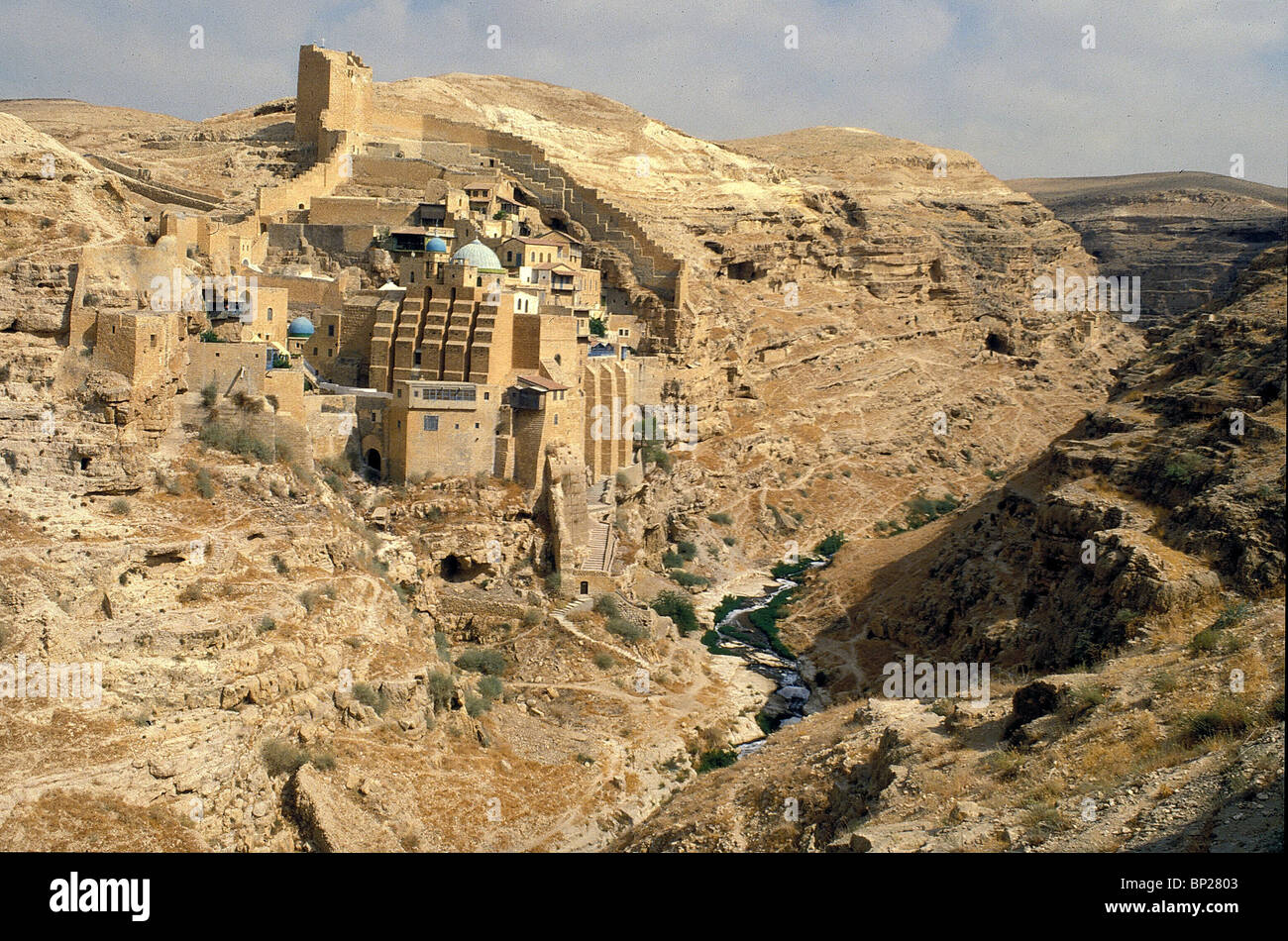 MAR SABA - Greco monastero ortodosso SITUATO NEL WILDERNES della Giudea. Essa fu costruita in 5TH. C. DA ST. SABA (439-532) uno dei Foto Stock