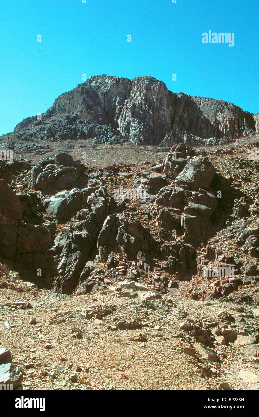 1947. MT. Il Sinai (MT. Mosè), nel Sinai centrale '...Il Signore parlò a Mosè nel Mt. Il Sinai' NUM 3:1 Foto Stock
