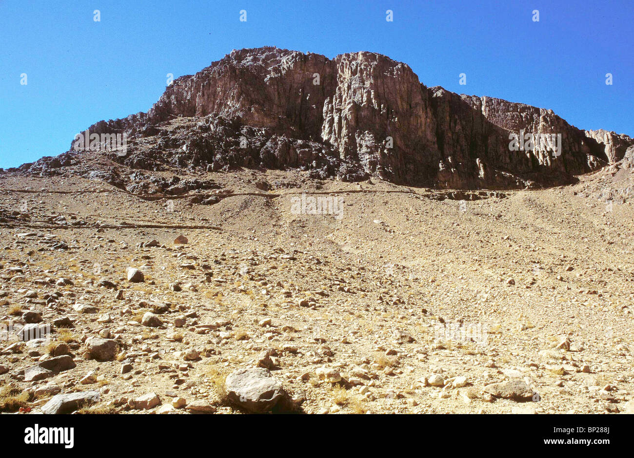 1947. MT. Il Sinai (MT. Mosè), nel Sinai centrale '...Il Signore parlò a Mosè nel Mt. Il Sinai' NUM 3:1 Foto Stock
