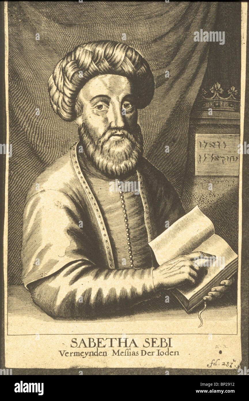 2472. SHABBETAI ZEVI, 1626-76. KABALIST ebraica e auto dichiarati MESSAIAH Foto Stock