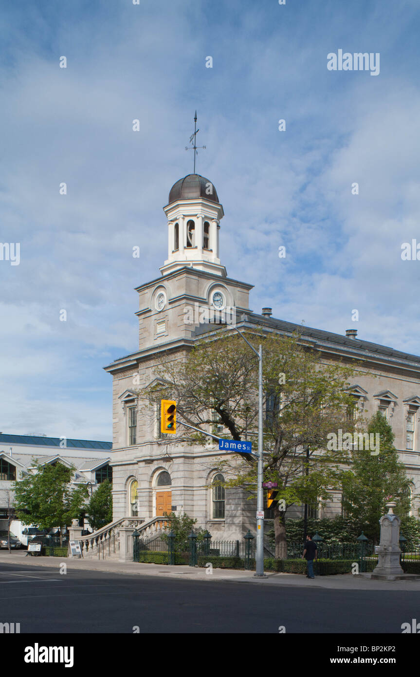 Vista della vecchia casa di corte in San Catharines Ontario, Canada. Questo court house è stato sostituito con un nuovo edificio. Foto Stock