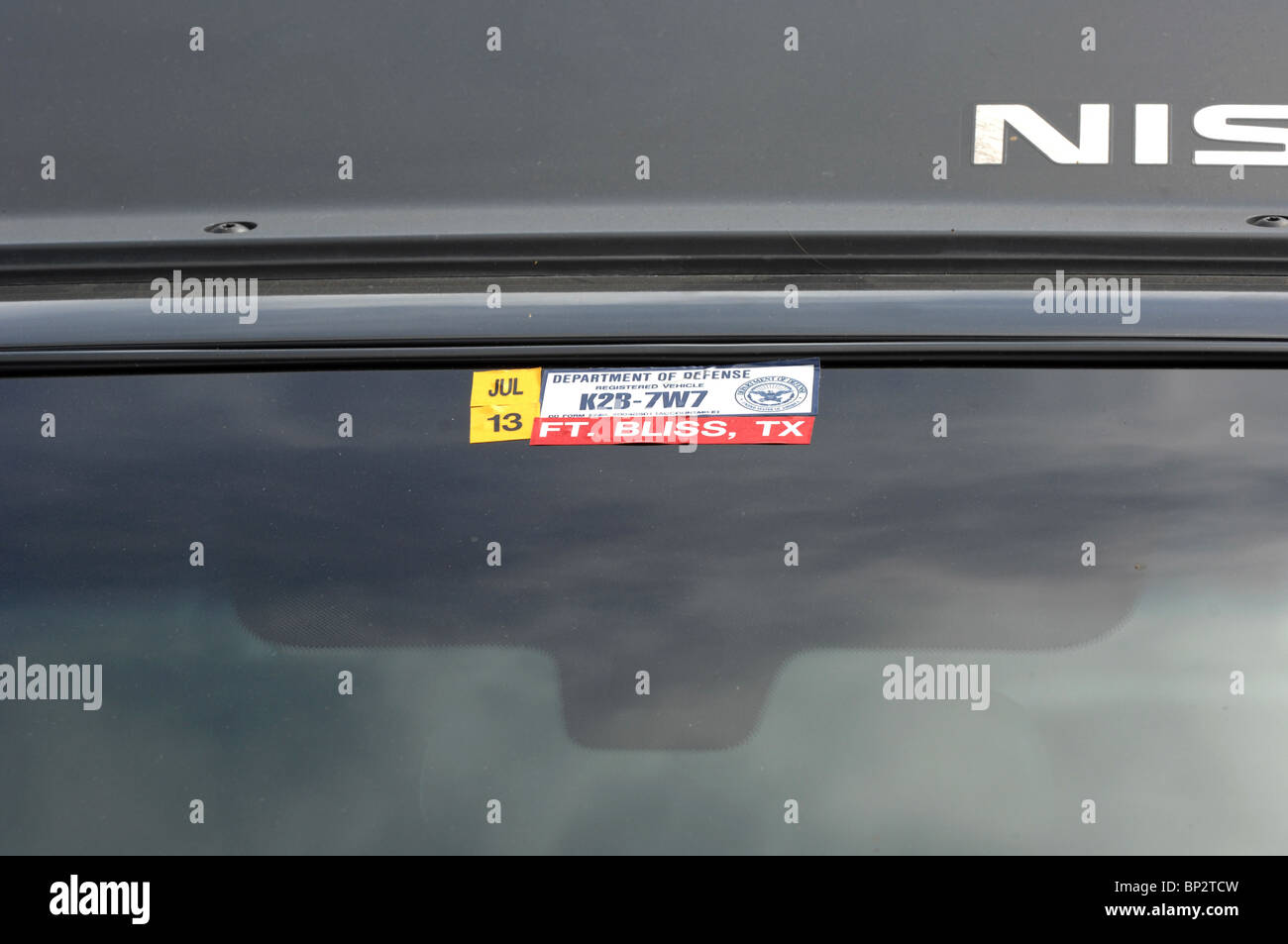 Dipartimento della Difesa immatricolato il veicolo a Ft. Bliss, TX Foto Stock