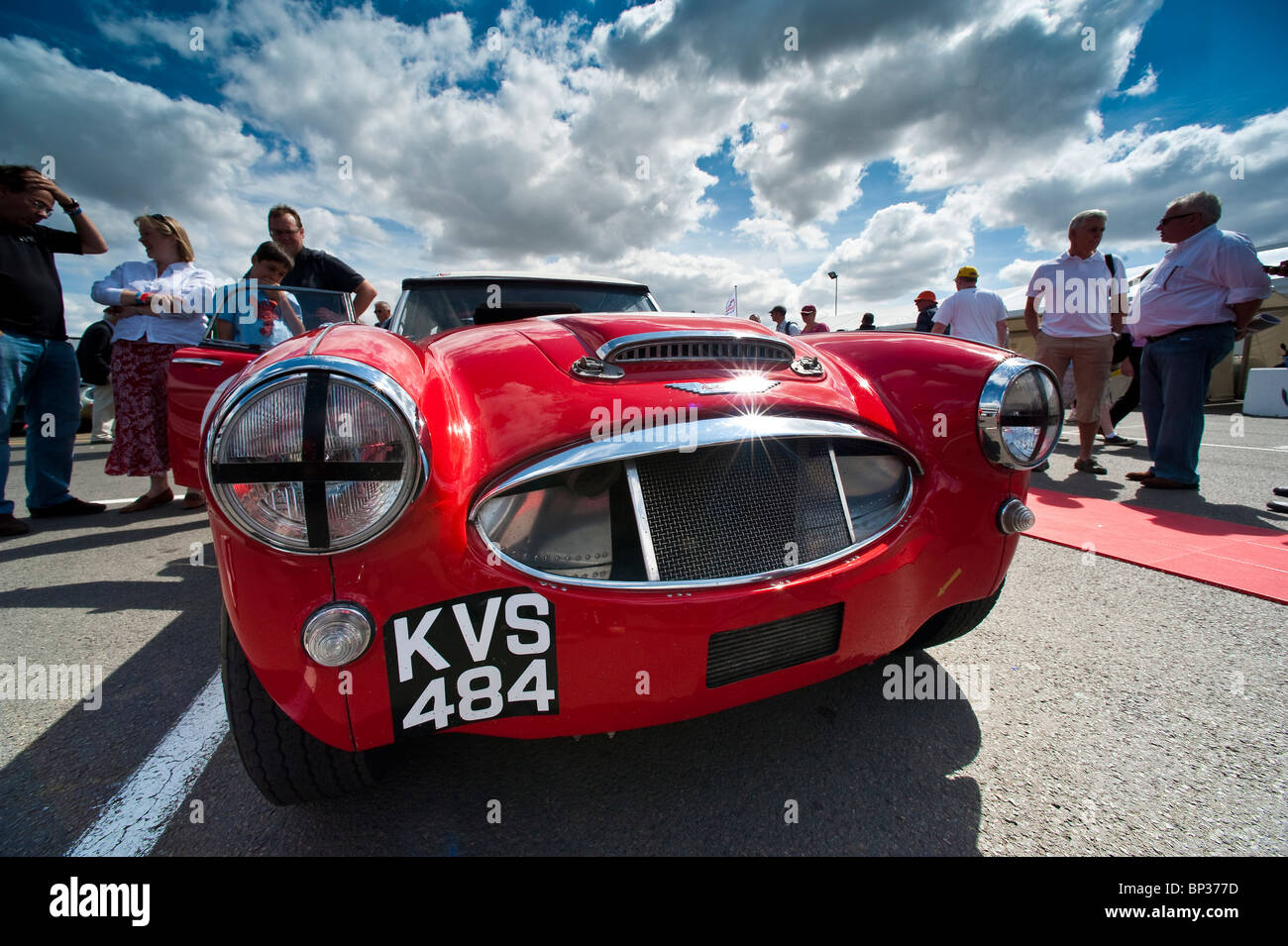 Austin Healey 3000 auto sportiva, 2010 Silverstone Classic, REGNO UNITO Foto Stock