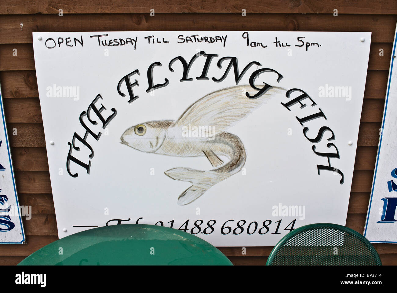 Il 'Flying Fish' pesce fresco shop attaccato a una Farm Shop NEL REGNO UNITO Foto Stock