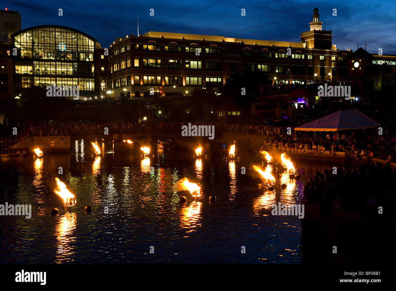 WaterFire Providence event Foto Stock