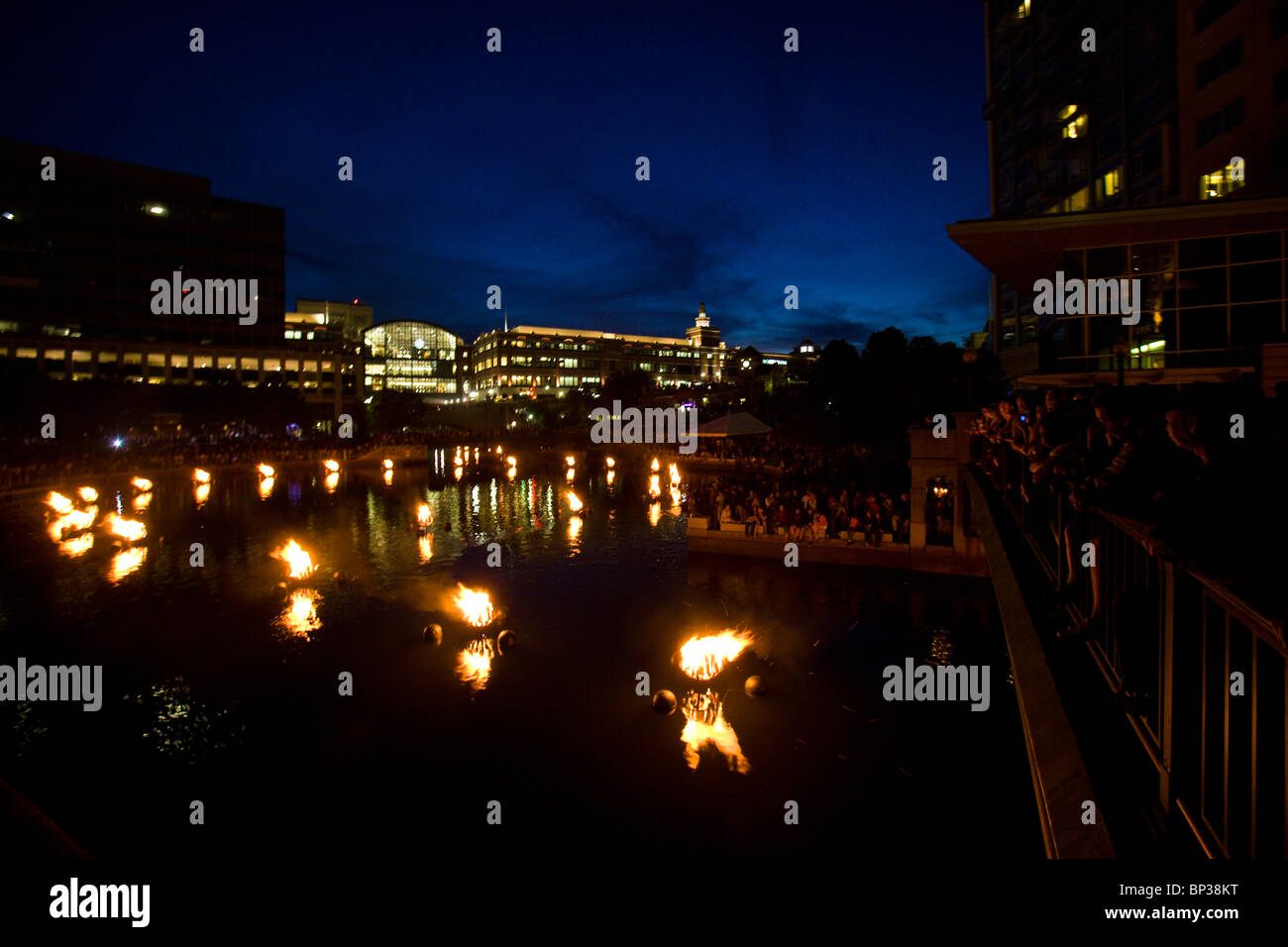 WaterFire Providence event Foto Stock