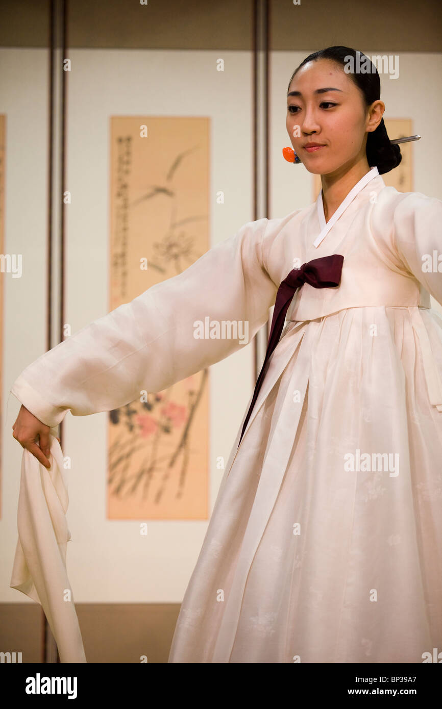 Sud coreano tradizionale spettacolo musicale Foto Stock