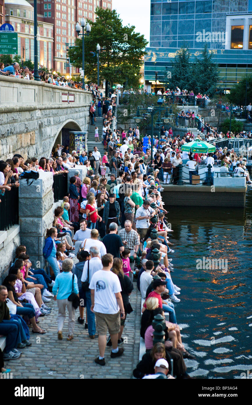 WaterFire Providence event Foto Stock