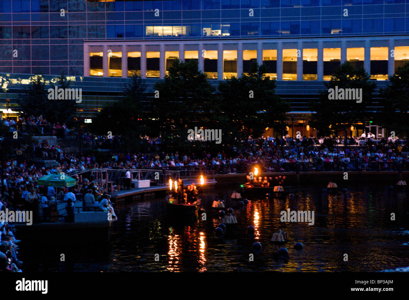 WaterFire Providence event Foto Stock