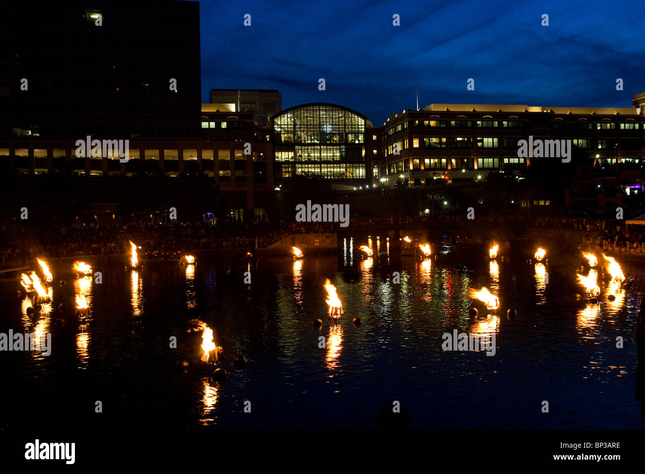 WaterFire Providence event Foto Stock