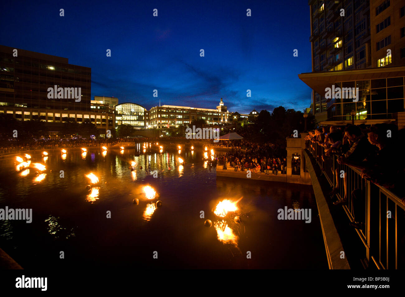WaterFire Providence event Foto Stock