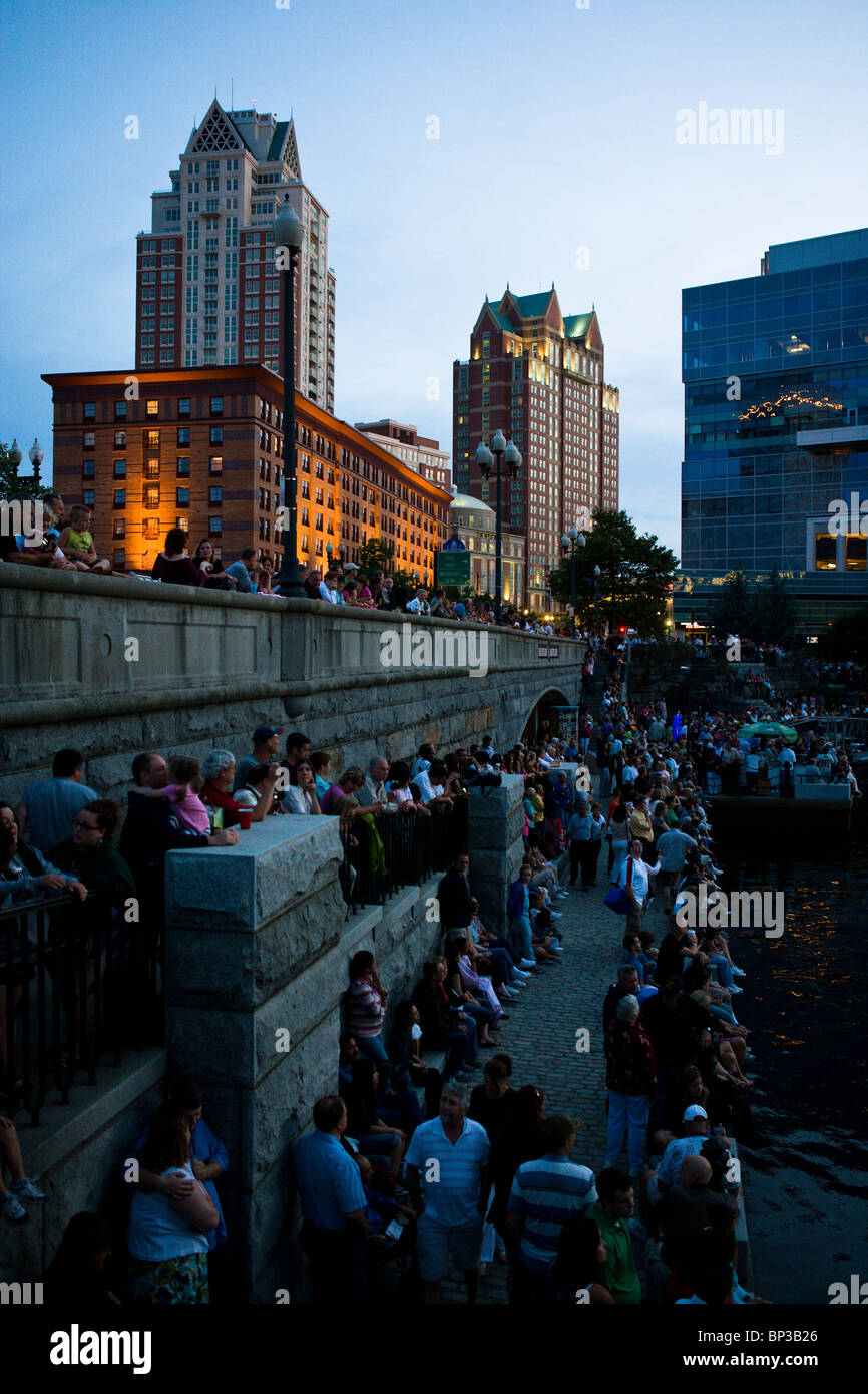 WaterFire Providence event Foto Stock