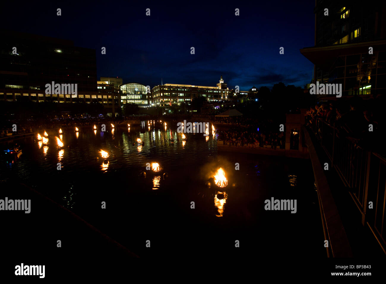 WaterFire Providence event Foto Stock