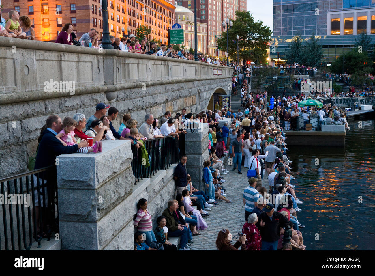 WaterFire Providence event Foto Stock