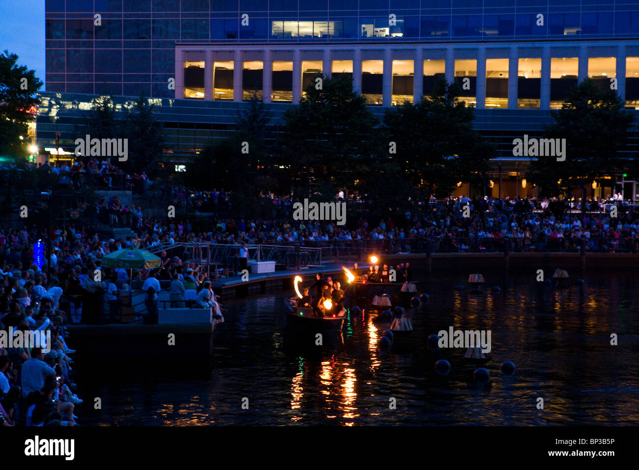WaterFire Providence event Foto Stock