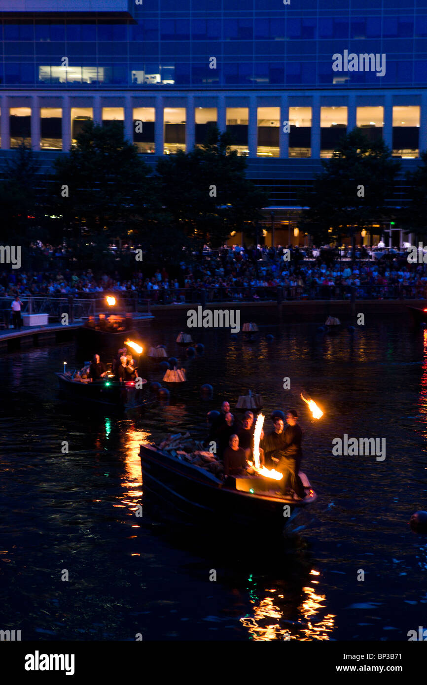 WaterFire Providence event Foto Stock
