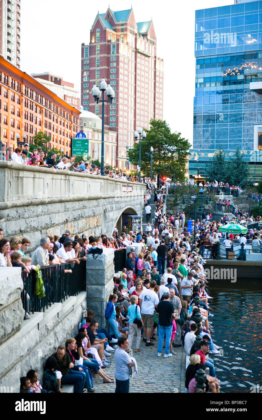 WaterFire Providence event Foto Stock
