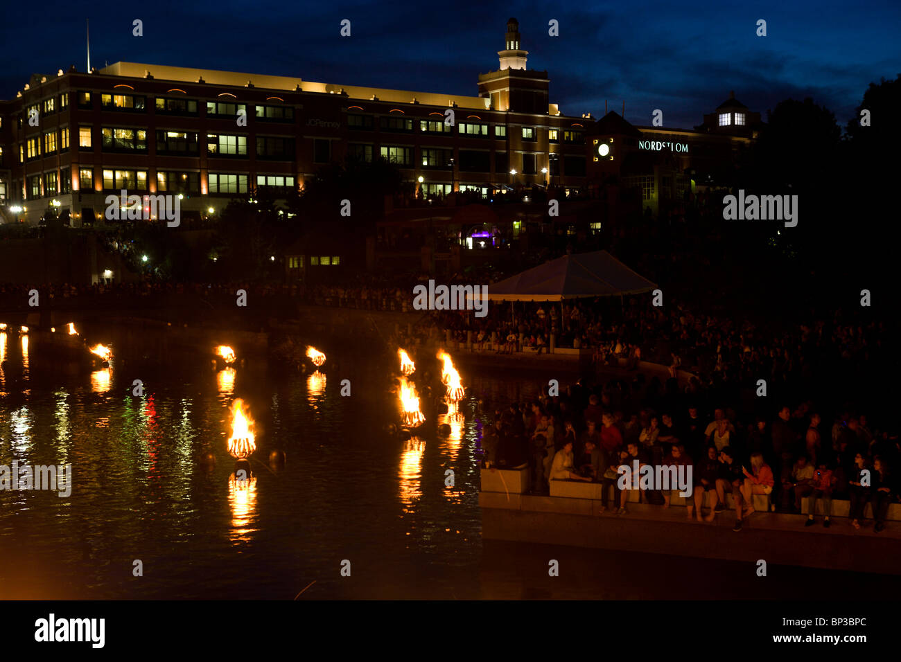 WaterFire Providence event Foto Stock