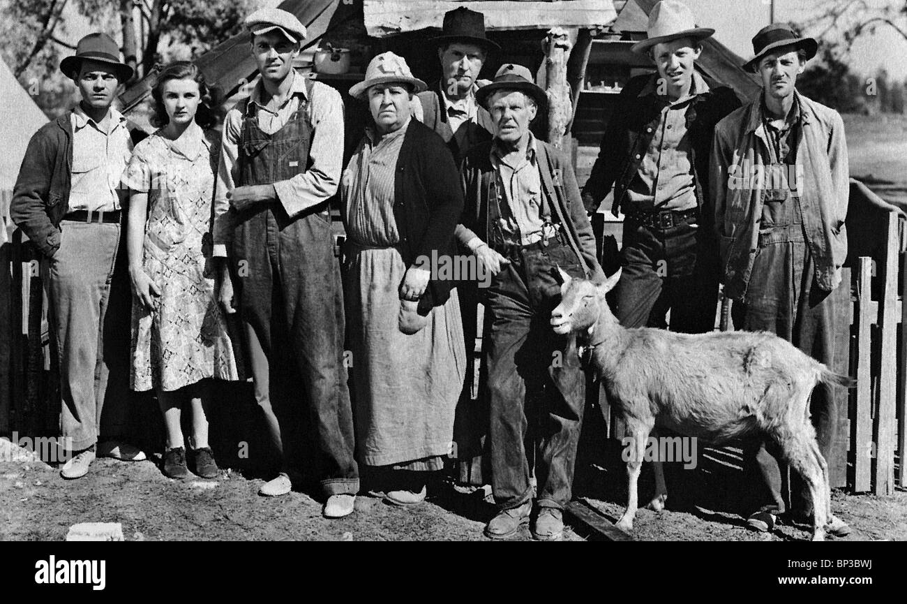 HENRY FONDA, Jane Darwell, RUSSELL SIMPSON, FRANK DARIEN, O.Z. WHITEHEAD, John Carradine, le uve di ira, 1940 Foto Stock