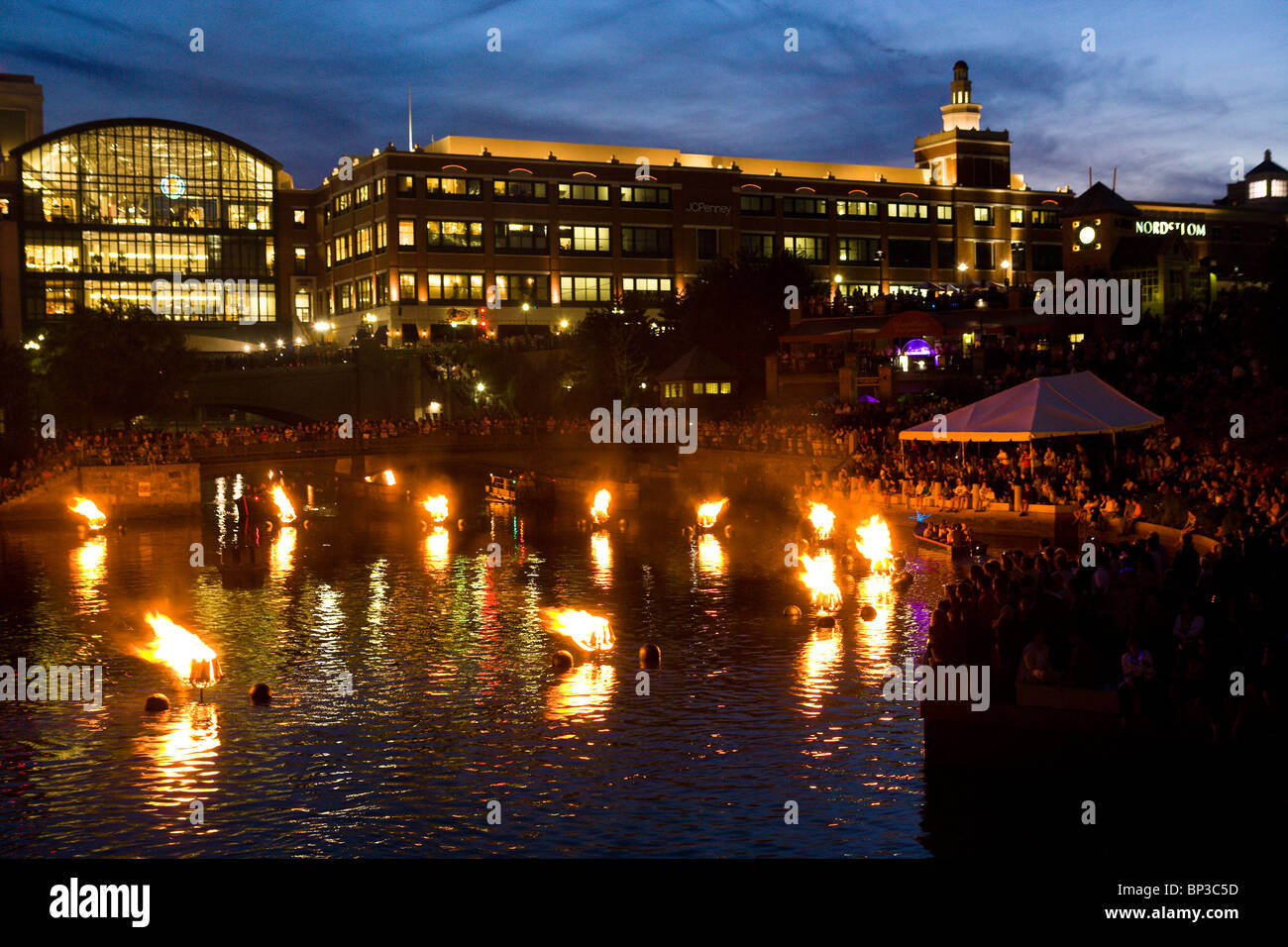 WaterFire Providence event Foto Stock