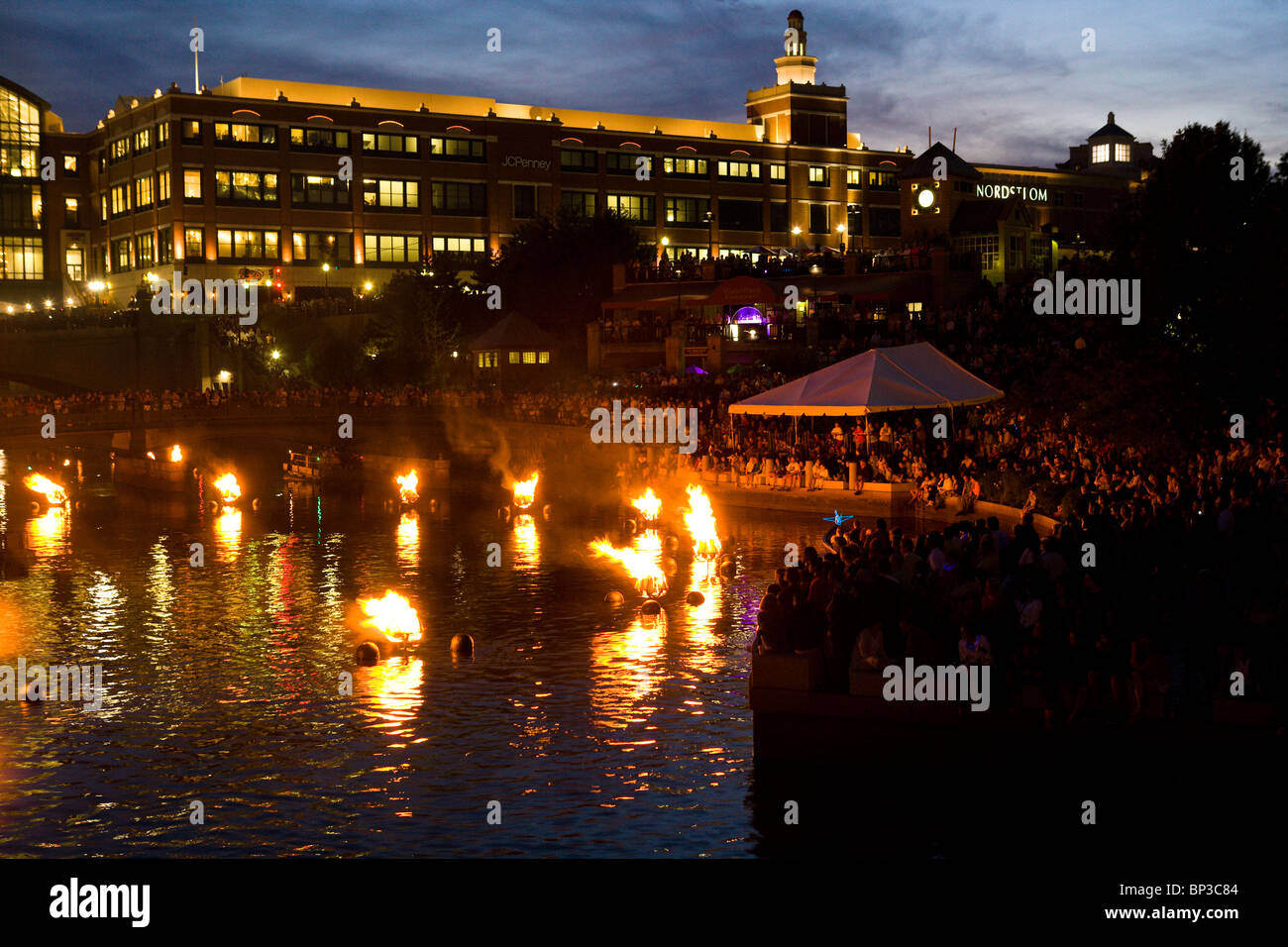 WaterFire Providence event Foto Stock