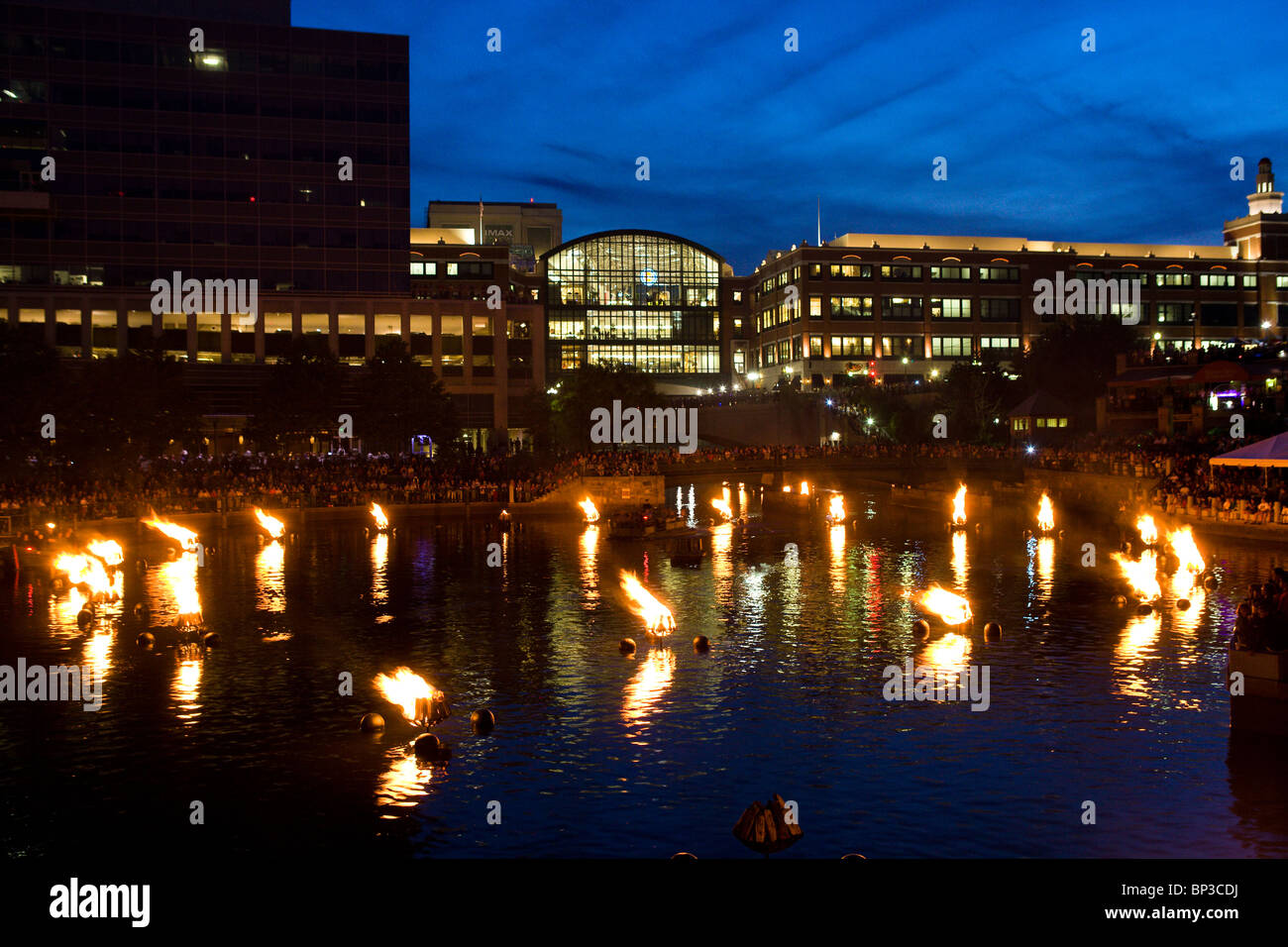 WaterFire Providence event Foto Stock