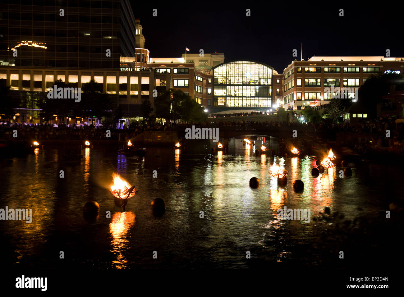 WaterFire Providence event Foto Stock