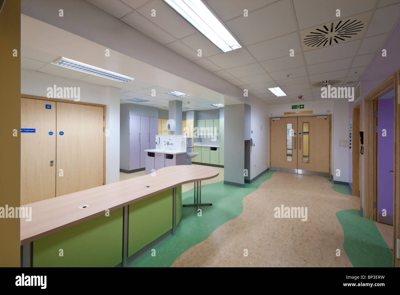 Southampton ospedale reparto ematologia Reception Foto Stock
